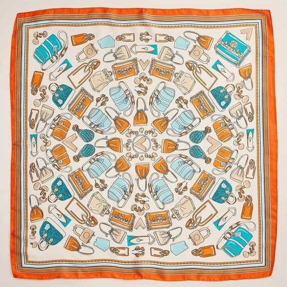 Handbag Print Scarf - OR - Picture 1 of 1